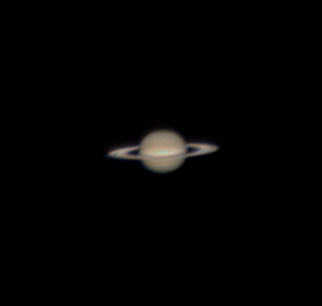 Fotografía de Saturno tomada con la cámara ZWO ASI 585MC